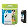 GENUINE Hewlett Packard C6615D (HP 15) Black Inkjet Print Cartridge
