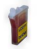 REMANUFACTURED BROTHER LC21Y YELLOW INKJET CARTRIDGE FILLED WITH AFTERMARKET COMPATABLE INK