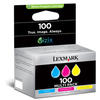 GENUINE 100XL Color Return Program Multipack (CMY) Ink Cartridges