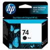GENUINE Hewlett Packard CB335W (HP 74) Black Inkjet Cartridge 