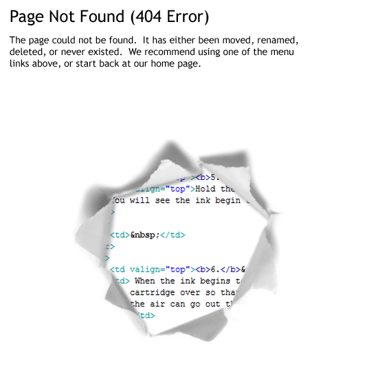 404 Error